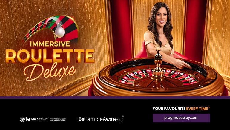 لعبة الروليت المميزة Immersive Roulette Deluxe تنضم إلى مجموعة ألعاب الكازينو المباشر من Pragmatic Play