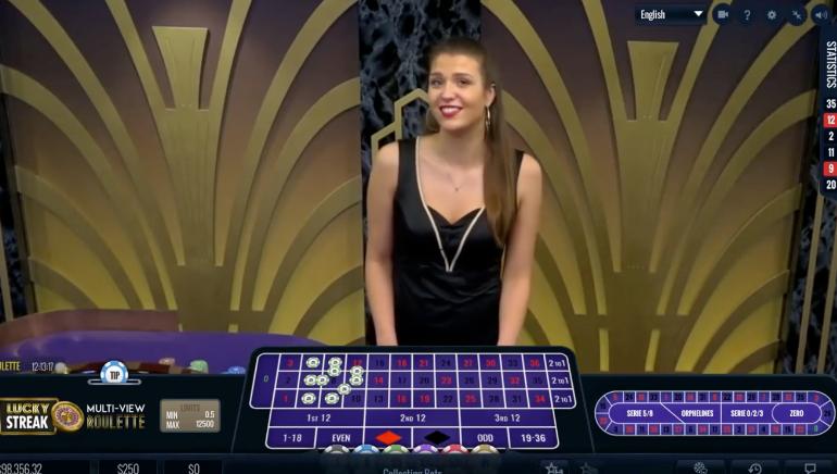 لعبة Live Roulette من LuckyStreak
