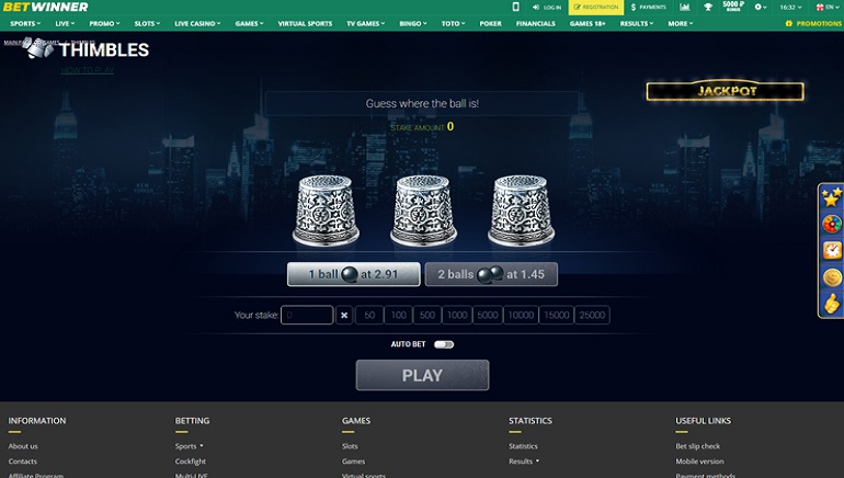 BetWinner Casino لقطة الشاشة 3