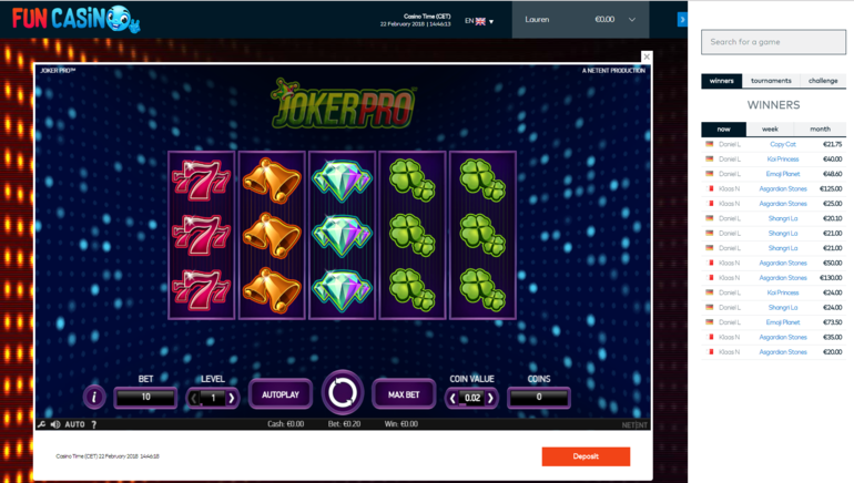 Fun Casino لقطة الشاشة 3