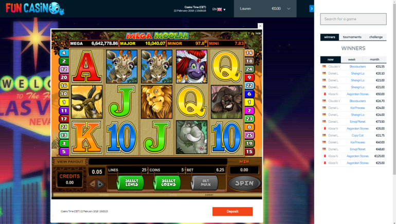 Fun Casino لقطة الشاشة 1