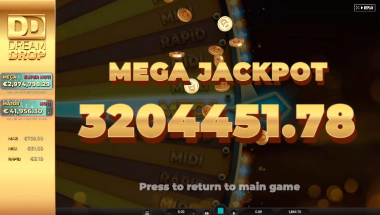 record of the winning moment