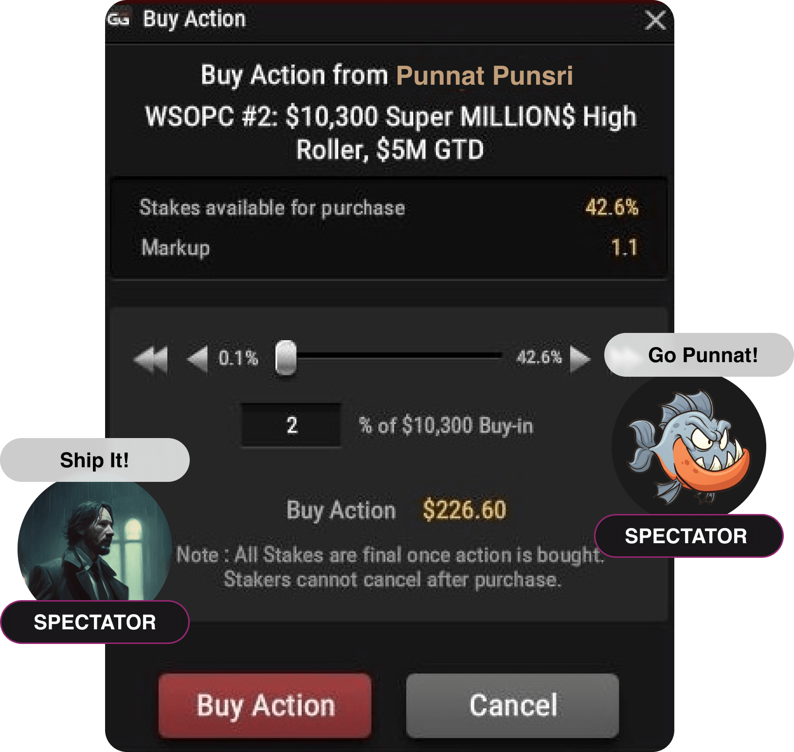 natural8 tournament staking chat
